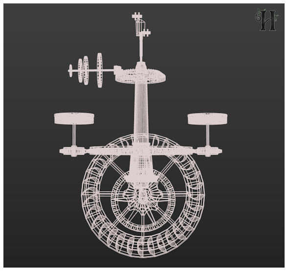 Howsham Water Mill, created in Blender 3D